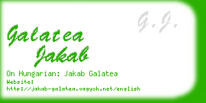 galatea jakab business card